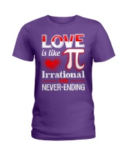 Math Teacher - Love is like Pi Ladies T-Shirt thumbnail