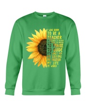I was born to be a Teacher Crewneck Sweatshirt thumbnail
