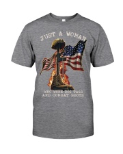 Veteran Just a Woman Classic T-Shirt tile