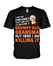 Grumpy Old Grandma V-Neck T-Shirt thumbnail