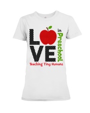 Preschool Teacher - Teaching tiny humans Premium Fit Ladies Tee thumbnail