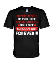 Retired Teacher V-Neck T-Shirt thumbnail