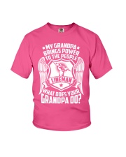 My Grandpa - Lineman Youth T-Shirt thumbnail