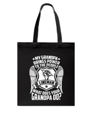 My Grandpa - Lineman Tote Bag thumbnail