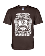 My Grandpa - Lineman V-Neck T-Shirt thumbnail