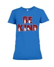 SPEDUCATOR - BE KIND - RED PLAID Premium Fit Ladies Tee thumbnail