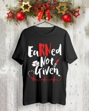 Nurse - RN Earned Not Given Classic T-Shirt lifestyle-holiday-crewneck-front-2