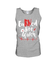 Nurse - RN Earned Not Given Unisex Tank thumbnail