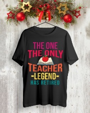 Retired Teacher - Legend Classic T-Shirt lifestyle-holiday-crewneck-front-2