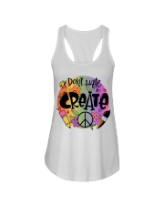 Art Teacher - Don't Hate Ladies Flowy Tank tile