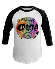Art Teacher - Don't Hate Baseball Tee tile