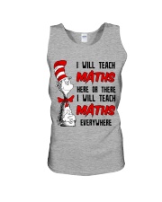 Math Teacher teach everywhere Unisex Tank thumbnail