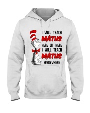 Math Teacher teach everywhere Hooded Sweatshirt thumbnail