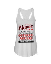 Nurse - The things I say out loud are bad Ladies Flowy Tank thumbnail