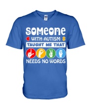 Special Education Teacher - Love needs no word V-Neck T-Shirt thumbnail