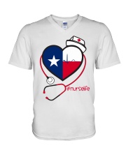 Texas Nurse V-Neck T-Shirt thumbnail