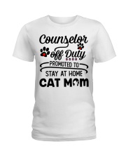 Counselor - Stay at Home Cat Mom Ladies T-Shirt thumbnail