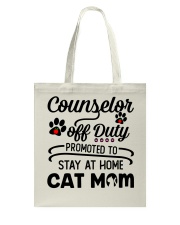 Counselor - Stay at Home Cat Mom Tote Bag thumbnail