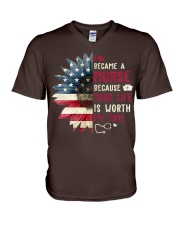Nurse - July V-Neck T-Shirt thumbnail