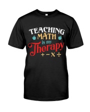 Math Teacher - Teaching Math is My Therapy Premium Fit Mens Tee thumbnail