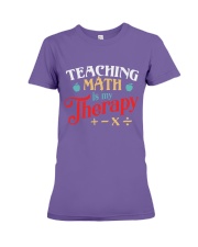 Math Teacher - Teaching Math is My Therapy Premium Fit Ladies Tee thumbnail