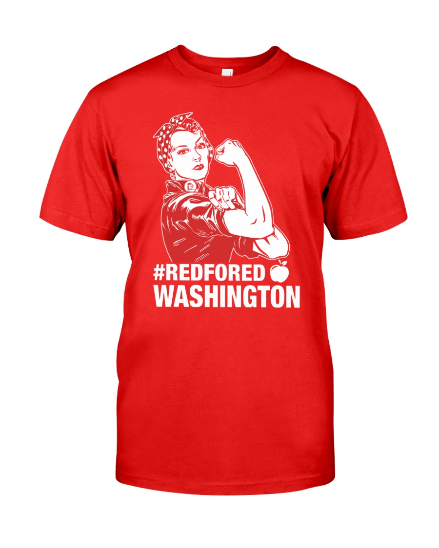 RED for ED - Teacher Strong Washington Classic T-Shirt