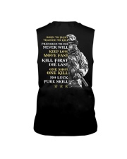 Veteran - Born to Fight - No Luck - Pure Skill Sleeveless Tee thumbnail