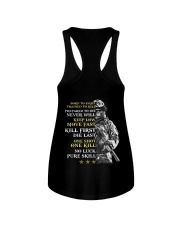 Veteran - Born to Fight - No Luck - Pure Skill Ladies Flowy Tank thumbnail