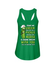 Nurse - Paint Me Green Ladies Flowy Tank thumbnail