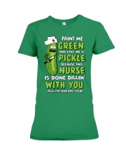 Nurse - Paint Me Green Premium Fit Ladies Tee thumbnail