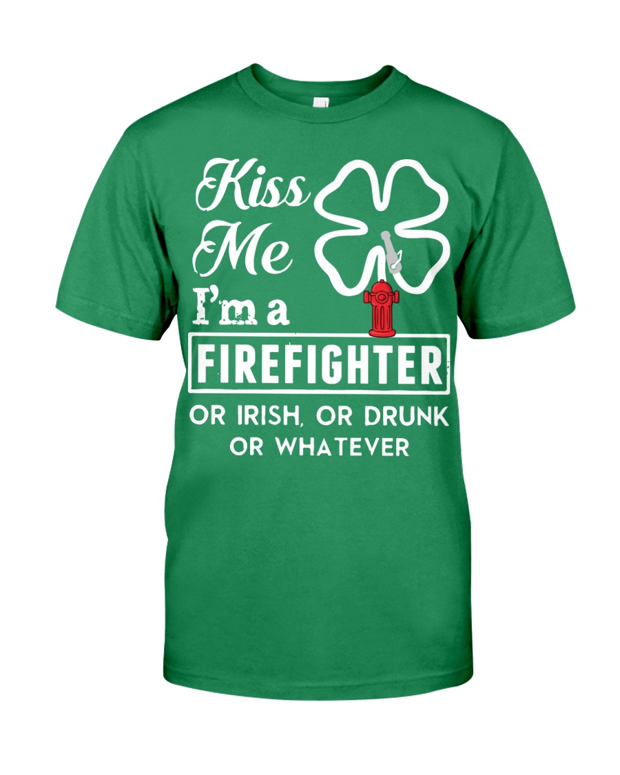 Firefighter - Kiss Me Premium Fit Mens Tee