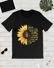 A Girl who kicked Cancers Classic T-Shirt lifestyle-mens-crewneck-front-17