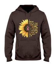 A Girl who kicked Cancers Hooded Sweatshirt thumbnail