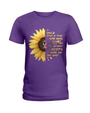 A Girl who kicked Cancers Ladies T-Shirt thumbnail