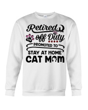 Retired - Stay at Home Cat Mom Crewneck Sweatshirt thumbnail