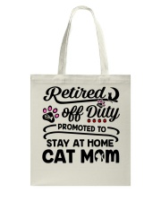 Retired - Stay at Home Cat Mom Tote Bag thumbnail