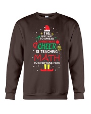 Math Teacher - The best way to spread Christmas Crewneck Sweatshirt thumbnail