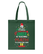 Math Teacher - The best way to spread Christmas Tote Bag thumbnail