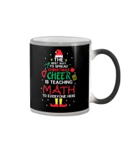 Math Teacher - The best way to spread Christmas Color Changing Mug thumbnail