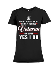 Enjoy being a Retired Veteran Premium Fit Ladies Tee thumbnail