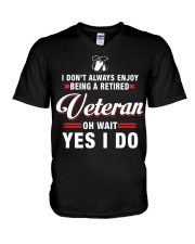 Enjoy being a Retired Veteran V-Neck T-Shirt thumbnail