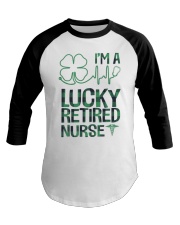 Lucky Retired Nurse Baseball Tee tile