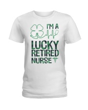 Lucky Retired Nurse Ladies T-Shirt tile