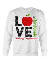 Third Grade Teacher - Teaching tiny humans Crewneck Sweatshirt thumbnail