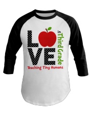 Third Grade Teacher - Teaching tiny humans Baseball Tee thumbnail