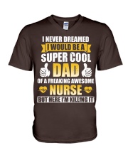 Super Nurse's Dad - Father's Day V-Neck T-Shirt thumbnail