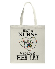 Nurse - Loves her cat Tote Bag thumbnail