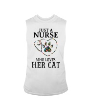 Nurse - Loves her cat Sleeveless Tee thumbnail
