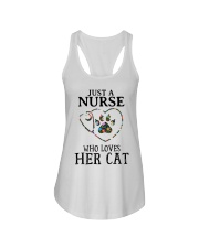 Nurse - Loves her cat Ladies Flowy Tank thumbnail