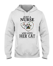 Nurse - Loves her cat Hooded Sweatshirt thumbnail